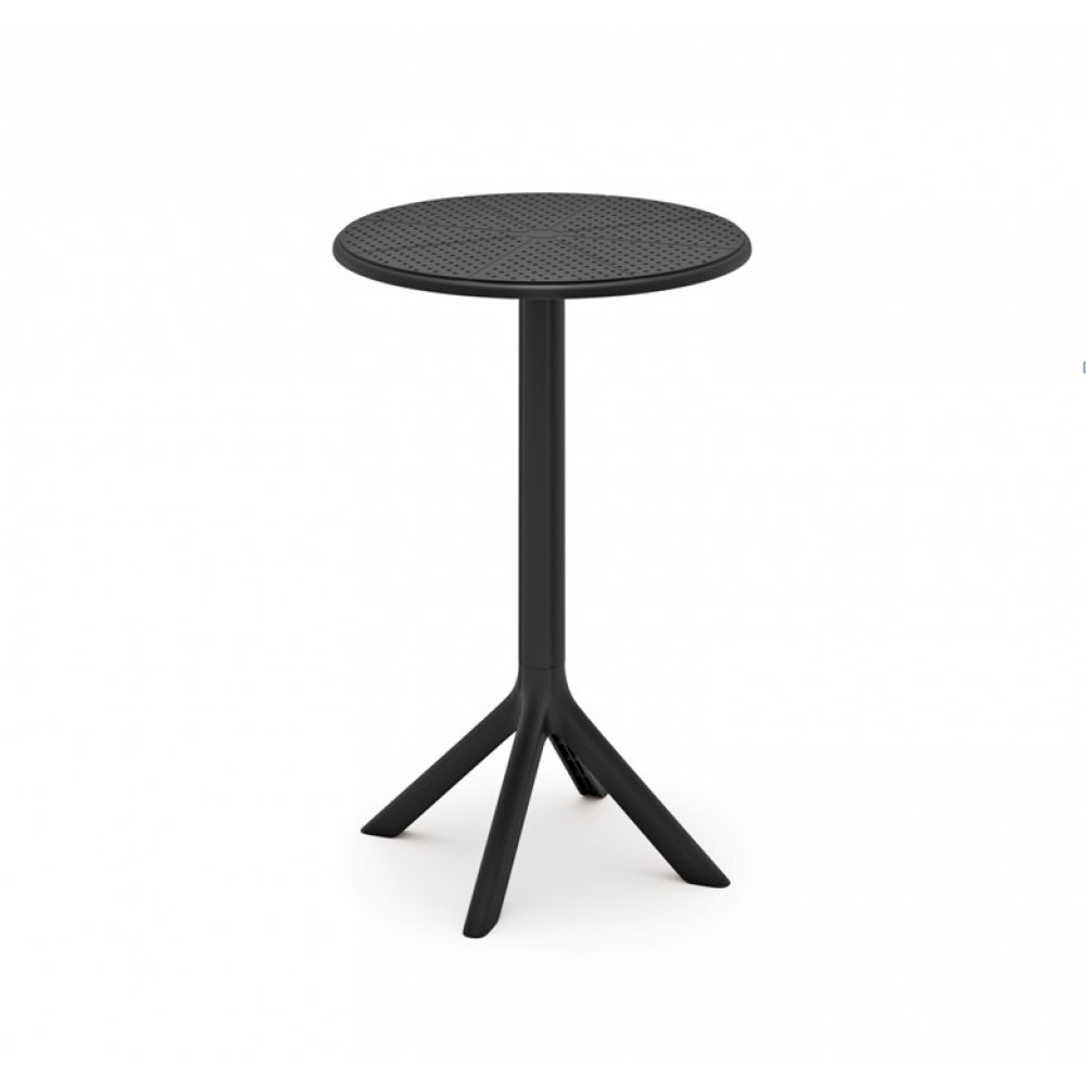 Τραπέζι Στρογγυλό Πολυπροπυλένιο 60×60×105cm TB018-105-BLC Μαύρο Τραπέζι Στρογγυλό Πολυπροπυλένιο 60×60×105cm TB018-105-BLC Μαύρο