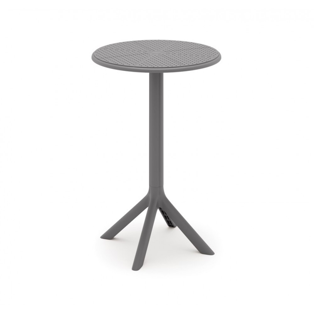 Τραπέζι Στρογγυλό Πολυπροπυλένιο 60×60×75cm TB018-75-GR Γκρί Τραπέζι Στρογγυλό Πολυπροπυλένιο 60×60×75cm TB018-75-GR Γκρί