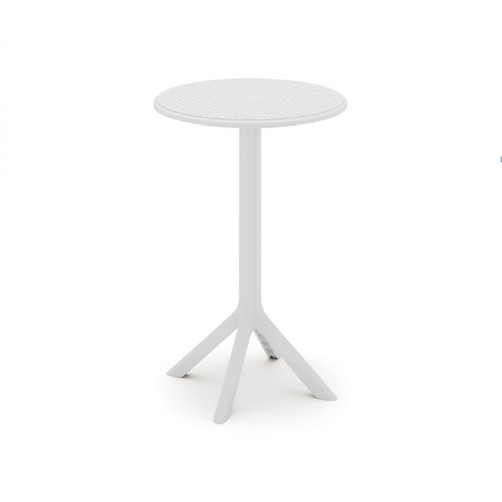 Τραπέζι Στρογγυλό Πολυπροπυλένιο 60×60×75cm TB018-75-WH Λευκό Τραπέζι Στρογγυλό Πολυπροπυλένιο 60×60×75cm TB018-75-WH Λευκό