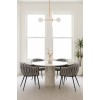 Velvet Armchair Melbourne VLT01-GREY-B Grey with Black Legs 50x62x83cm