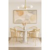 Metal Chair with Luxurious Gold Finish and Soft Velvet Seat Bergen VLT03-WH-G White 50x62x83cm Metal Chair with Luxurious Gold Finish and Soft Velvet Seat Bergen VLT03-WH-G White 50x62x83cm