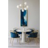 Metal Chair with Luxurious Gold Finish and Soft Velvet Seat Bergen VLT03-BLU-G Blue 50x62x83cm Metal Chair with Luxurious Gold Finish and Soft Velvet Seat Bergen VLT03-BLU-G Blue 50x62x83cm