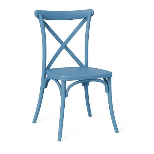 Πολυθρόνα - Καρέκλα Πολυπροπυλένιου Tiffany CH542-BLU Μπλέ 38×46.5×82εκ 