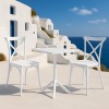 Σετ (3τμχ) Τραπέζι με 2 Καρέκλες Τετράγωνο 60x60x75 Tiffany GRD542-SQUARE-WH Λευκό Σετ (3τμχ) Τραπέζι με 2 Καρέκλες Τετράγωνο 60x60x75 Tiffany GRD542-SQUARE-WH Λευκό