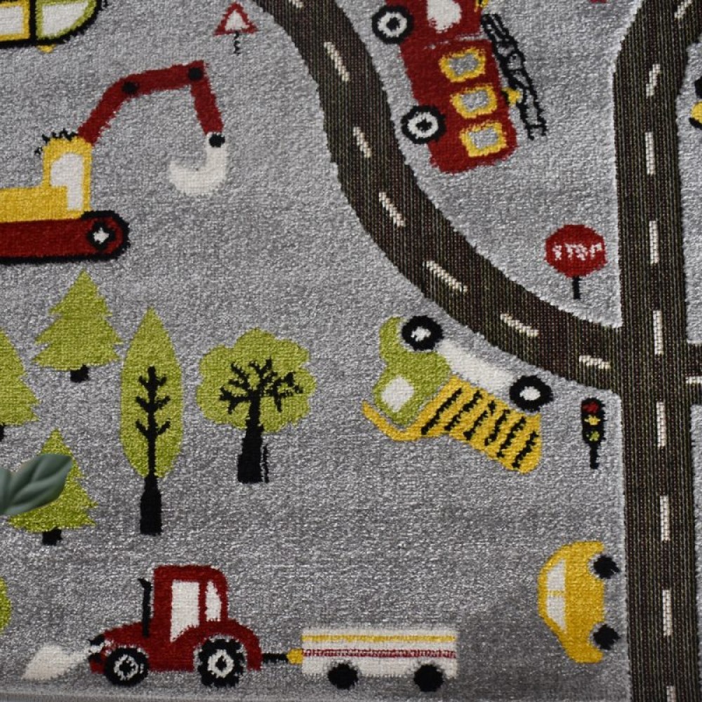 Παιδικό Χαλί-Πατάκι 3D FCity Adventure E188A 80X150cm - Γκρι Παιδικό Χαλί-Πατάκι 3D FCity Adventure E188A 80X150cm - Γκρι