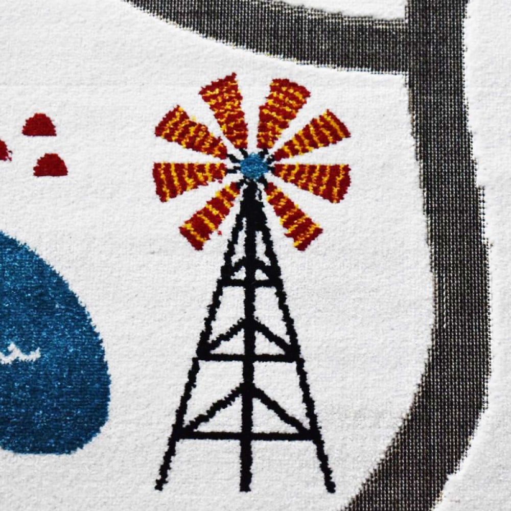  Παιδικό Χαλί 3D Farm Adventure P185A 200X250cm - Κρέμ