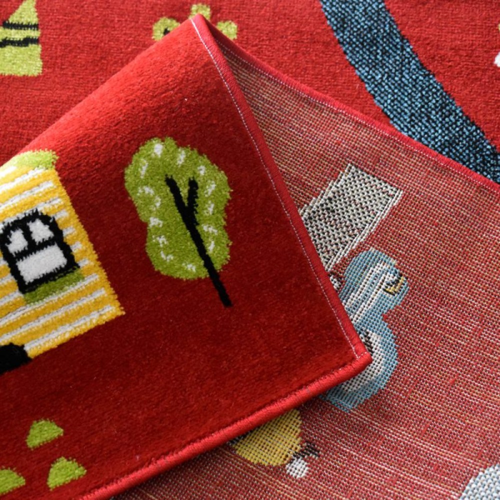 Παιδικό Χαλί-Πατάκι 3D Farm Adventure P185A 80X150cm - Κόκκινο Παιδικό Χαλί-Πατάκι 3D Farm Adventure P185A 80X150cm - Κόκκινο