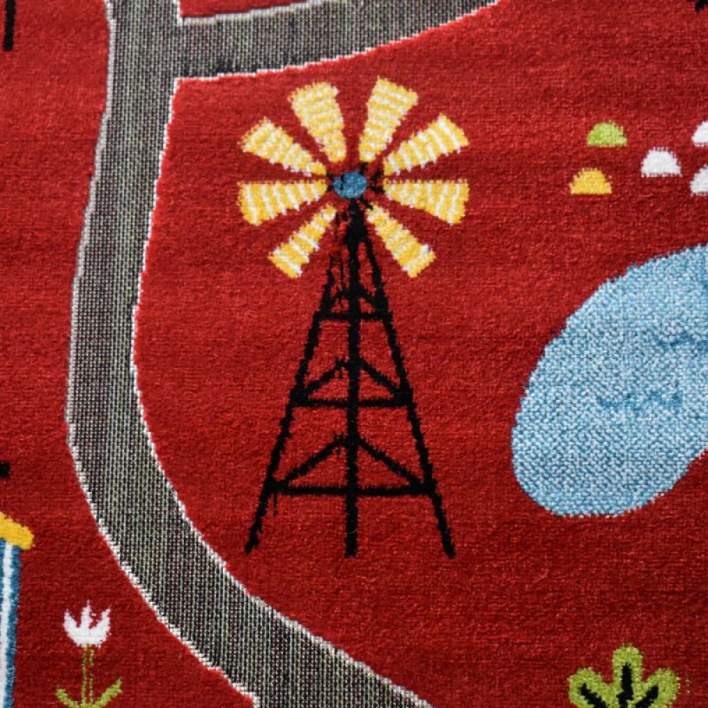 Παιδικό Χαλί-Πατάκι 3D Farm Adventure P185A 80X150cm - Κόκκινο Παιδικό Χαλί-Πατάκι 3D Farm Adventure P185A 80X150cm - Κόκκινο