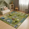 Παιδικό Χαλί-Πατάκι 3D City Adventure P582A 80X150cm - Πράσινο