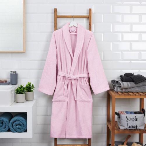 Μπουρνούζι Βαμβακερό Elenore Πούδρα BTH126-PUDRA Μπουρνούζι Βαμβακερό Elenore Πούδρα BTH126-PUDRA