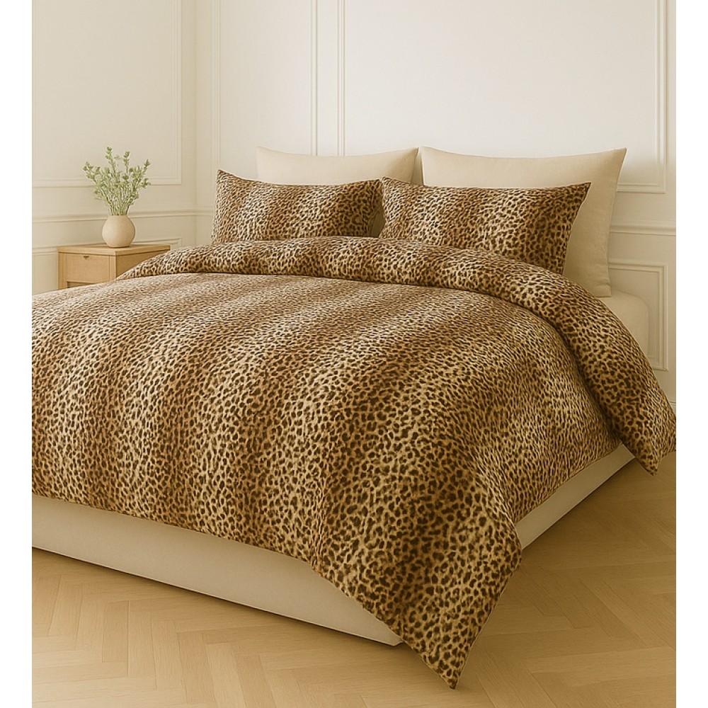 Υπέρδιπλη Σετ Παπλωματοθήκη Iokasti 200X220cm 4τμχ DC-180 Καφέ