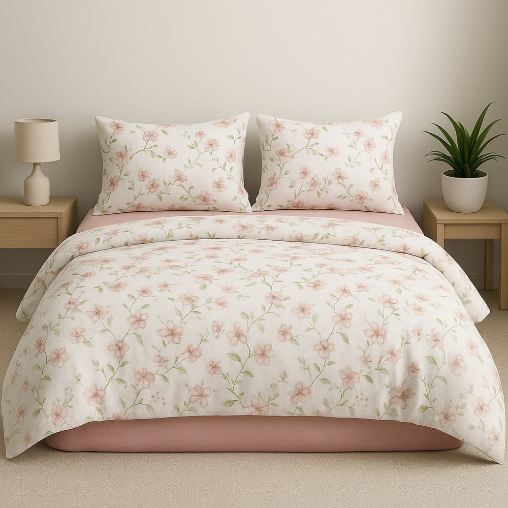 Υπέρδιπλη Σετ Παπλωματοθήκη Flora 220X240cm 4τμχ DC5050 Υπέρδιπλη Σετ Παπλωματοθήκη Flora 220X240cm 4τμχ DC5050