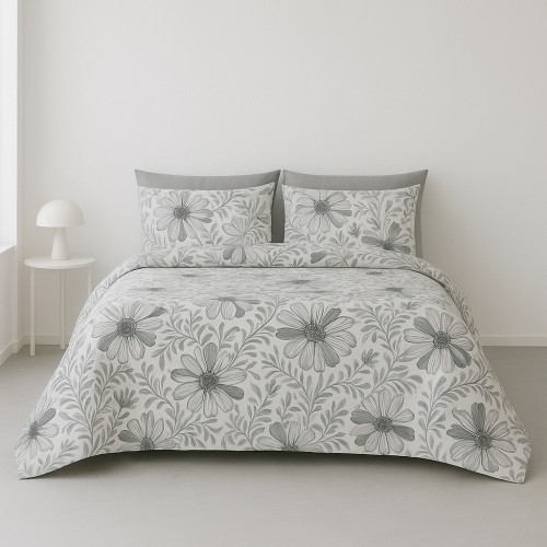 Υπέρδιπλη Σετ Παπλωματοθήκη Flora 220X240cm 4τμχ DC5073 Υπέρδιπλη Σετ Παπλωματοθήκη Flora 220X240cm 4τμχ DC5073