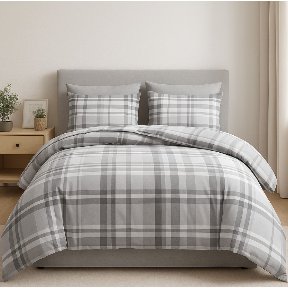 Double Duvet Cover 4pcs Plaid DC993 Double Duvet Cover 4pcs Plaid DC993