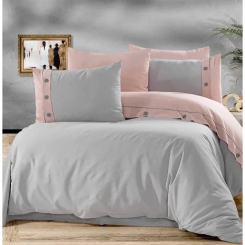 Σετ Διπλή Παπλωματοθήκη Hazal Μπεζ (200x220) (6τμχ) HAZAL-GR Σετ Διπλή Παπλωματοθήκη Hazal Μπεζ (200x220) (6τμχ) HAZAL-GR