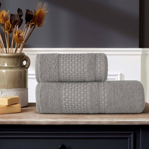 Σετ Πετσέτες Βαμβακερές 2τμχ Santo Γκρι Ανοιχτό TW97-LGR Σετ Πετσέτες Βαμβακερές 2τμχ Santo Γκρι Ανοιχτό TW97-LGR