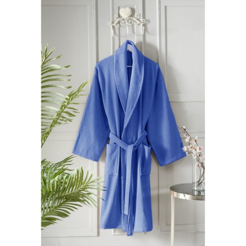 Μπουρνούζι Βαμβακερό Melisa Μπλε BTH100-BLU Μπουρνούζι Βαμβακερό Melisa Μπλε BTH100-BLU