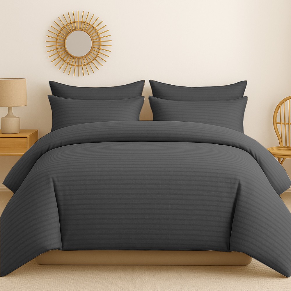 Υπέρδιπλη Σετ Παπλωματοθήκη Mariee Ανθρακί 200X220cm 4τμχ DC6000-ANT Υπέρδιπλη Σετ Παπλωματοθήκη Mariee Ανθρακί 200X220cm 4τμχ DC6000-ANT