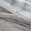 Υπέρδιπλη Σετ Έξυπνη Παπλωματοθήκη γούνινη Rabbit Fur Bubble (3τμχ) 220x240cm DCS-200-GR Γκρι