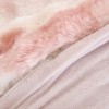 Υπέρδιπλη Σετ Έξυπνη Παπλωματοθήκη γούνινη Rabbit Fur Bubble (3τμχ) 220x240cm DCS-200-PN Ροζ