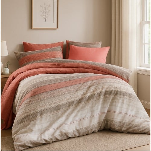 Σετ Διπλή Παπλωματοθήκη Grande 200X220cm 4τμχ DC901  Σετ Διπλή Παπλωματοθήκη Grande 200X220cm 4τμχ DC901