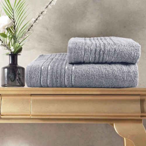 Σετ Πετσέτες Βαμβακερές 2τμχ Iris Γκρι Ανοιχτό TW38-LGR Σετ Πετσέτες Βαμβακερές 2τμχ Iris Γκρι Ανοιχτό TW38-LGR