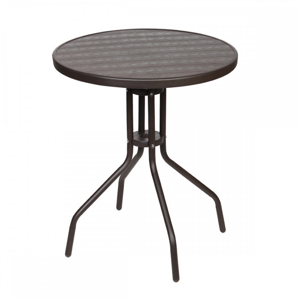 Set (3pcs) Table with 2 Chairs 60x60x70 Everest GRDEVEREST-RETZO-BR Brown Set (3pcs) Table with 2 Chairs 60x60x70 Everest GRDEVEREST-RETZO-BR Brown