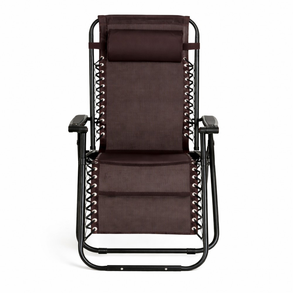 Siena Αναδιπλούμενη Πολυθρόνα - Ξαπλώστρα Χαλάρωσης Πολλαπλών Θέσεων CH-C2015 Μαύρο - Καφέ