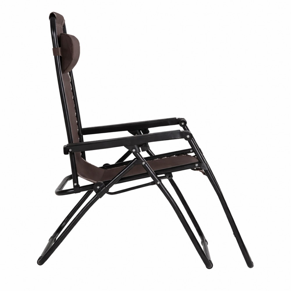 Siena Αναδιπλούμενη Πολυθρόνα - Ξαπλώστρα Χαλάρωσης Πολλαπλών Θέσεων CH-C2015 Μαύρο - Καφέ