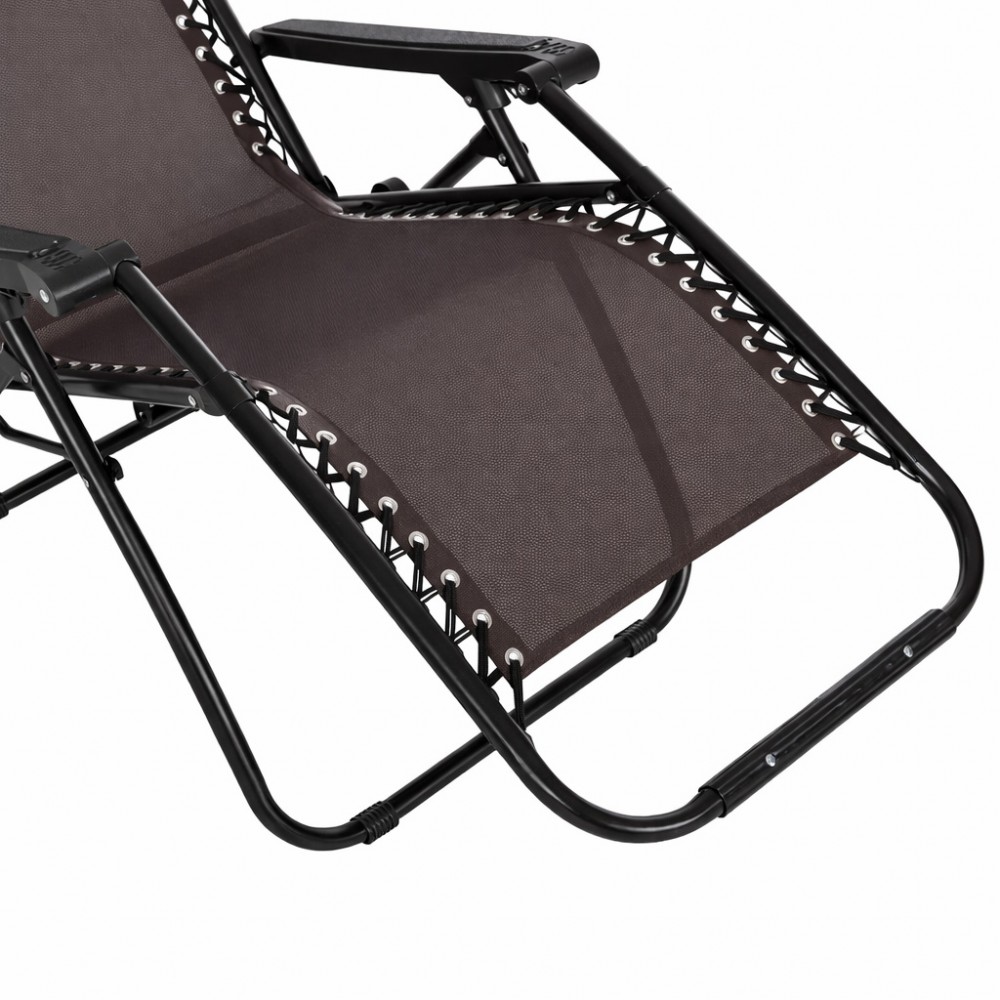 Siena Αναδιπλούμενη Πολυθρόνα - Ξαπλώστρα Χαλάρωσης Πολλαπλών Θέσεων CH-C2015 Μαύρο - Καφέ