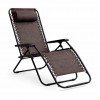 Siena Αναδιπλούμενη Πολυθρόνα - Ξαπλώστρα Χαλάρωσης Πολλαπλών Θέσεων CH-C2015 Μαύρο - Καφέ