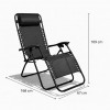 Siena Αναδιπλούμενη Πολυθρόνα - Ξαπλώστρα Χαλάρωσης Πολλαπλών Θέσεων CH-C2015 Μαύρο 