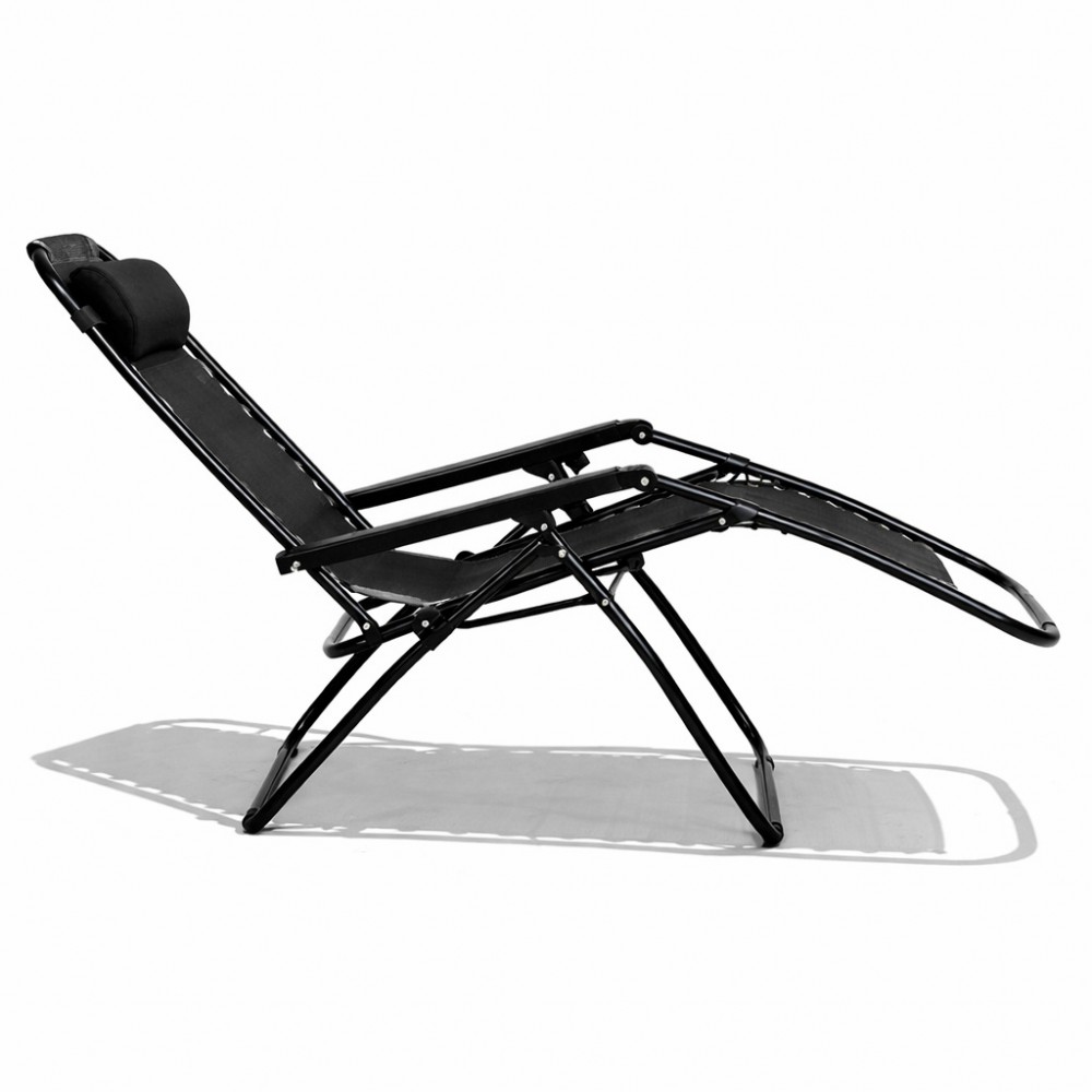 Siena Αναδιπλούμενη Πολυθρόνα - Ξαπλώστρα Χαλάρωσης Πολλαπλών Θέσεων CH-C2015 Μαύρο 