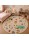 Στρογγυλό Παιδικό Χαλί-Πατάκι 3D Happy Safari K41-ROUND-BG-160 160X160cm - Πούδρα