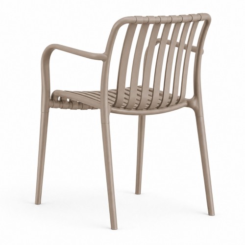 Πολυθρόνα - Καρέκλα Πολυπροπυλένιου με Αποσπώμενα Πόδια Moda 51x57x78cm Βιζόν CH549-VZ