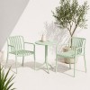 Σετ (3τμχ) Τραπέζι με 2 Καρέκλες Στρογγυλό 60x60x75 Moda GRD549-ROUND-MNT Μέντα