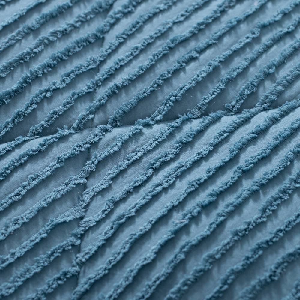 1 Υπέρδιπλο + 1 Μονό Δώρο Σετ Πάπλωμα Ruffles 220X240cm Πετρόλ (220X240cm) QLS-DS-BLU