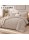 1 + 1 Δώρο Υπέρδιπλο Σετ Πάπλωμα 3τμχ Ruffles 220X240cm Μπεζ (220X240cm) QLS-D-BG