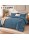 1 + 1 Δώρο Υπέρδιπλο Σετ Πάπλωμα 3τμχ Ruffles 220X240cm Πετρόλ (220X240cm) QLS-D-BLU
