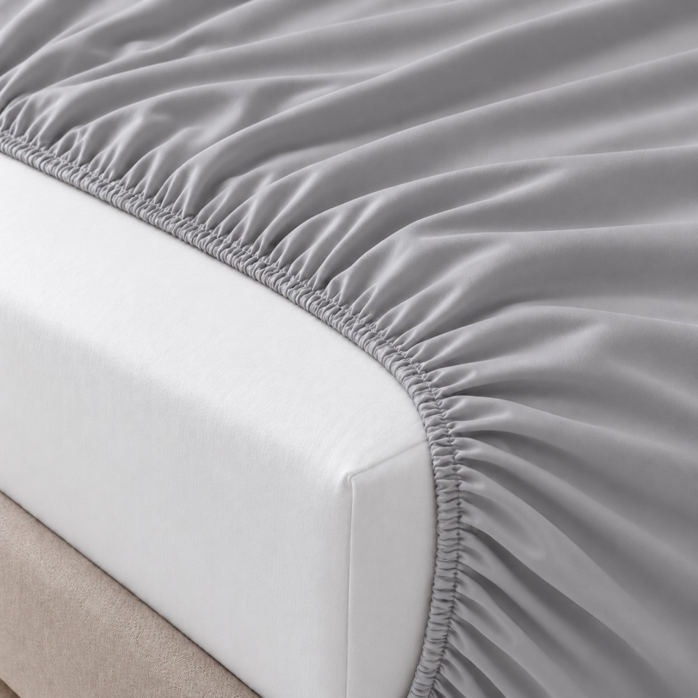 Μονό Σεντόνι μεμονωμένο με λάστιχο 100x200cm Pocket Γκρι SF15-GR-S