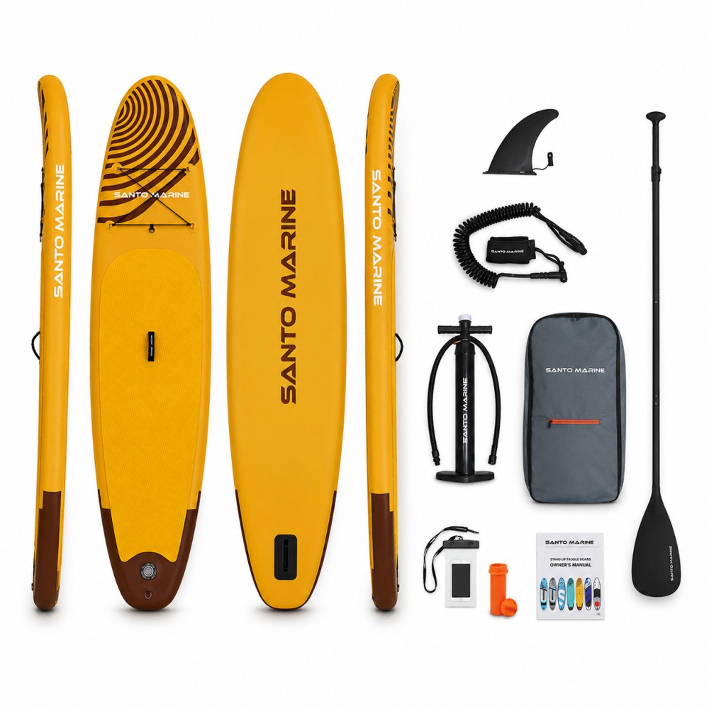 Σανίδα SUP Φουσκωτή Santo Marine 320x76x15cm Μουσταρδί με Κουπί SP005 Σανίδα SUP Φουσκωτή Santo Marine 320x76x15cm Μουσταρδί με Κουπί SP005