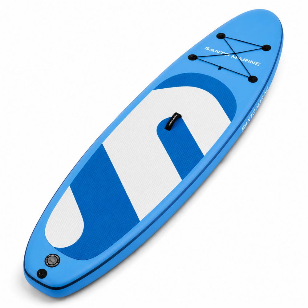 Σανίδα SUP Φουσκωτή Santo Marine 320x76x15cm Γαλάζιο με Κουπί SP003