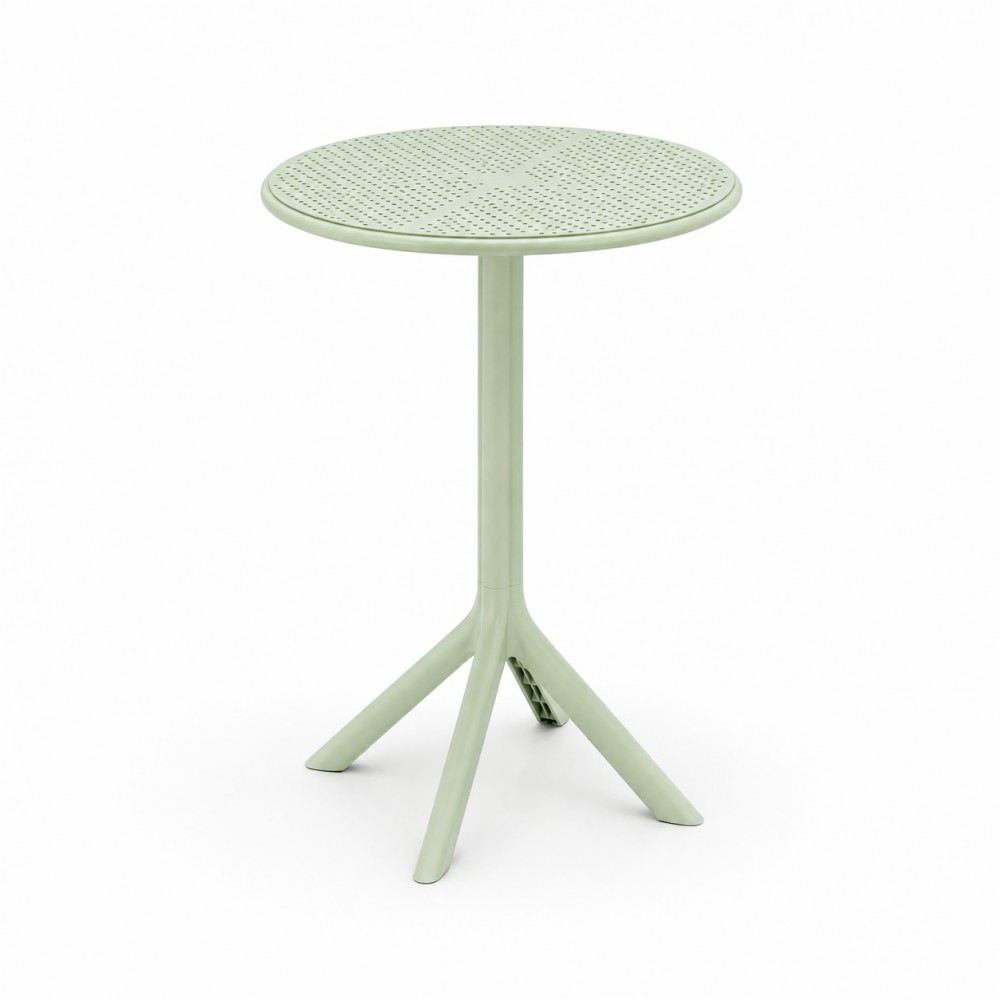 Τραπέζι Στρογγυλό Πολυπροπυλένιο 60×60×75cm TB018-75-MNT Μέντα