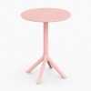 Σετ (3τμχ) Τραπέζι με 2 Καρέκλες Στρογγυλό 60x60x75 Moda GRD549-ROUND-PN Ροζ