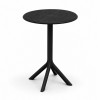 Σετ (3τμχ) Τραπέζι με 2 Καρέκλες 60x60x70 Clelia GRDCLELIA-TB018-BL Μαύρο