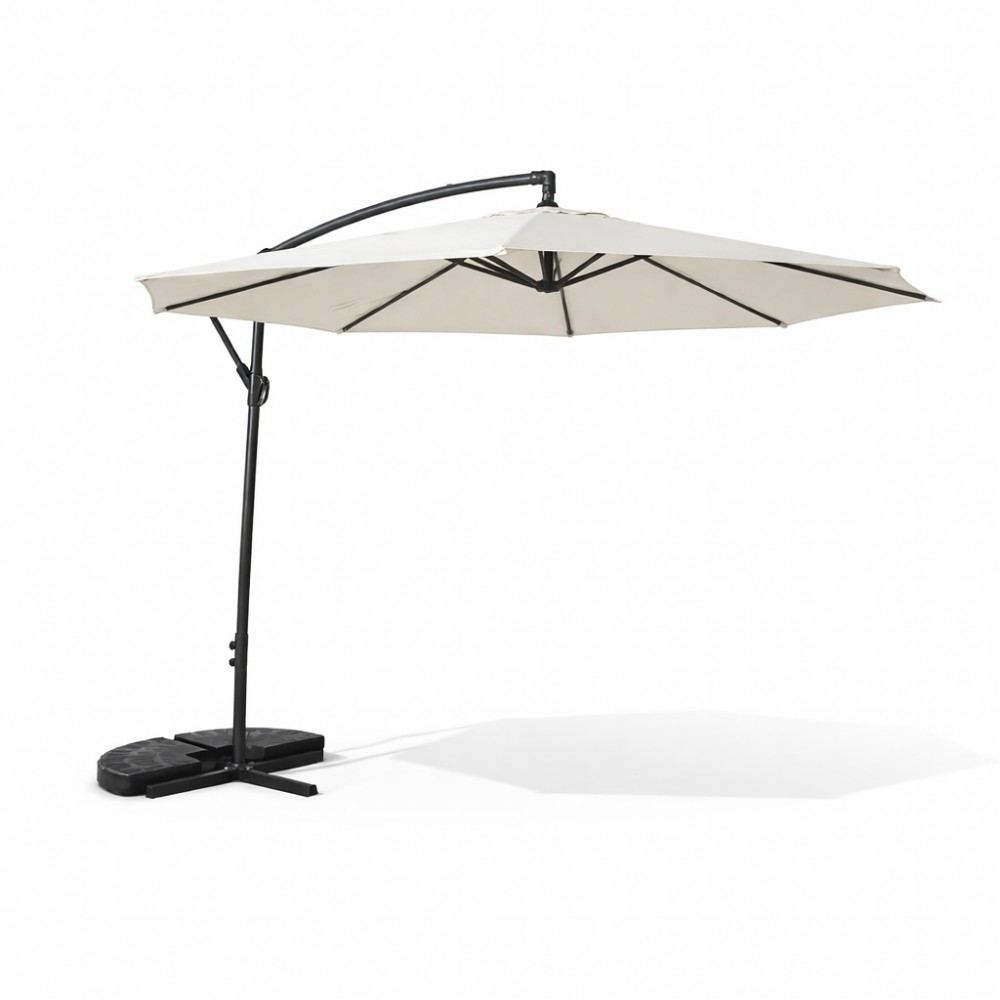 Banana Ατσάλινη Αδιάβροχη Ομπρέλα εξωτερικού χώρου 3m με Μανιβέλα U1003-IV Ιβουάρ Banana Ατσάλινη Αδιάβροχη Ομπρέλα εξωτερικού χώρου 3m με Μανιβέλα U1003-IV Ιβουάρ