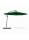 Banana Ατσάλινη Αδιάβροχη Ομπρέλα εξωτερικού χώρου 3m με Μανιβέλα U1003-GRN Πράσινο