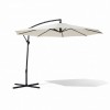 Banana Ατσάλινη Αδιάβροχη Ομπρέλα εξωτερικού χώρου 3m με Μανιβέλα U1003-IV Ιβουάρ