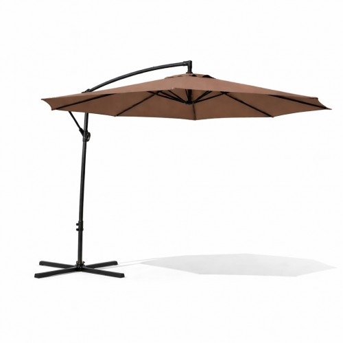 Banana Ατσάλινη Αδιάβροχη Ομπρέλα εξωτερικού χώρου 3m με Μανιβέλα U1003-VZ Βιζόν