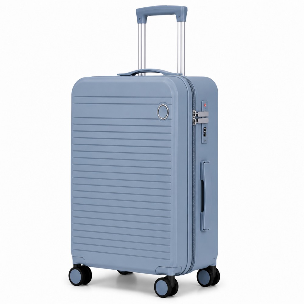 Σετ (3τμχ) Βαλίτσες Ταξιδιού PP με 4 Ρόδες 360° & Τηλεσκοπική Λαβή Luxury STC097-LBLU Γαλάζιο